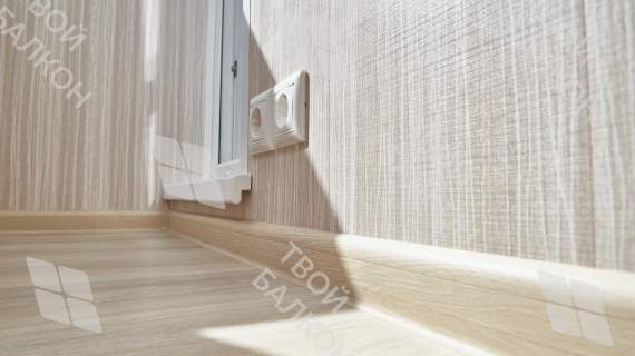 Отделка балкона МДФ с утеплением и остеклением