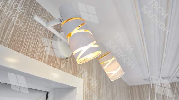 Отделка балкона МДФ с утеплением и остеклением